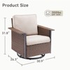 Buenhomino All-Weather Wicker Patio Sofa Conversation Set - 4 of 4