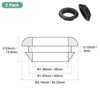 Unique Bargains Rubber Corrosion-Resistant Snap-in Locking Hole Plugs Black - 3 of 4