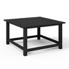WestinTrends Malibu Low Outdoor HDPE Square Patio Coffee Table - 4 of 4