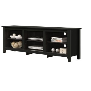 CAVINAS Modern TV Stand Mid Century Entertainment Center with Open Shelves and Cable Management - 1 of 4