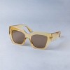 Women's Thick Square Sunglasses - A New Day™ Yellow - 2 of 2