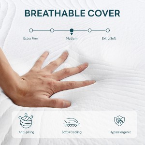 CSBDHome 10 Inch Memory Foam Mattress, Bed in a Box CertiPUR-US Certified & Fiberglass Free, Cover Washable - 1 of 4