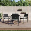 vidaXL Garden Dining Set Black, Light Grey - 2 of 4