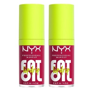 NYX PROFESSIONAL MAKEUP Fat Oil Lip Drip (05 Newsfeed | Rose Nude) Moisturizing Lip Gloss, Vegan Tinted Lip Oil, Up to 12 HR Hydration (PACK OF 2) - 1 of 3