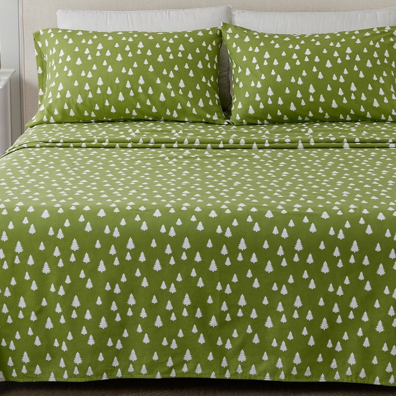 Great Bay Home Cotton Printed Flannel Sheet Set, 1 of 7