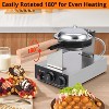 Commercial-Grade Bubble Waffle Maker with 180° Rotation & Precise Temperature Control for Even, Golden Results - 2 of 4