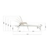 2-Piece Outdoor Mesh Chaise Lounge Chairs, Adjustable Large Chaise Lounges for Patio, Poolside or Garden Relaxation and Sunbathing-Maison Boucle - 3 of 4
