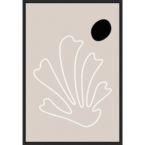 Amanti Art The Leaf 2 by Design Fabrikken Canvas Wall Art Print Framed 16 x 23-in. - 1 of 4
