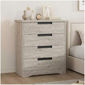 Nasitip 4 Drawer Dresser,Modern Double Dresser Organizer with Embedded Handles Design, Wooden Chest of Drawers - 1 of 4