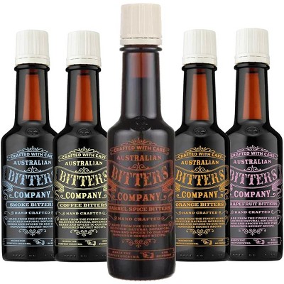 Australian Bitters Company Mix Bitters 5 Pack: Elevate Your Cocktails with 4oz Bottles Perfect for Classic Mixed Drinks