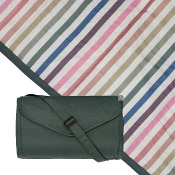 Little Unicorn Outdoor Blanket 5x5 - Chroma Rugby Stripe