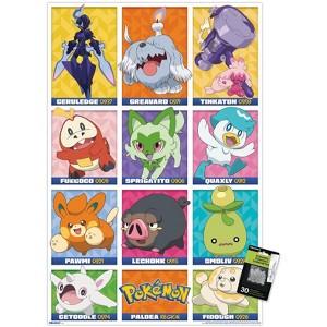 Trends International Pokémon: Paldea Region - Group Unframed Wall Poster Prints - 1 of 4