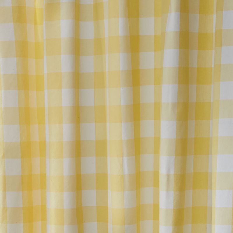 Park Designs Yellow Buffalo Check Shower Curtain 72" x 72", 3 of 4