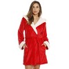 Just Love Women's Plush Critter Hooded Velour Robe – Cute Animal Design, Ultra Soft Lounge Wear - 2 of 4