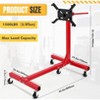 Engine stand, 750 lb swivel stand, 360 degree turn, 4 casters, 4 adjustable arms, lift table, suitable for vehicle maintenance, auto repair - 2 of 4