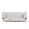 Feichko Contemporary Fabric Pillow Back 3 Seater Sofa - Christopher Knight Home - image 3 of 4