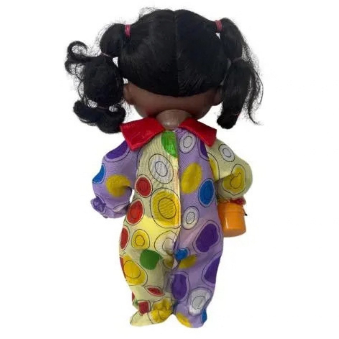 Doll Clothes Superstore Clown Costume with Pumpkin Trick or Treat Bucket for 14 Inch Baby Alive Dolls — фото 4