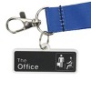 The Office Dunder Mifflin Employee Of The Month 22 Inch Blue & White Lanyard With ID Holder - 3 of 4