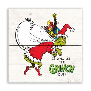Creative Products The Grinch Who Let the Grinch Out 11.75 x 11.75 Dr. Seuss Pallet Wood Wall Art - 1 of 1