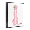 Stupell Industries Pink Leopard Floral Garland Framed Giclee Art - 2 of 4