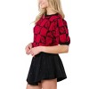 Women's Football 3d Embroidery Sweater - Peach Love - 2 of 3