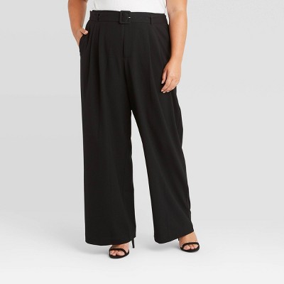 plus size wide leg cargo pants