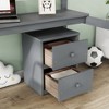 VASIP Grey Twin Loft Wood Bed with Under-bed Storage, Built-in Desk, 2-Drawer Cabinet, Safety Guardrails & Ladder - 3 of 4