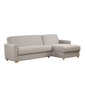 Serta Crosby Convertible Sectional Set Stone: Upholstered Modular Sofa with Reversible Chaise Lounge - 1 of 4