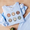 Simply Sage Market S.W.Smiley Leopard Smiley Face Stacked Lightweight Garment Dyed Sweatshirt - 3 of 4