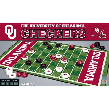 MasterPieces Officially licensed NCAA Oklahoma Sooners Checkers Board Game for Families and Kids ages 6 and Up