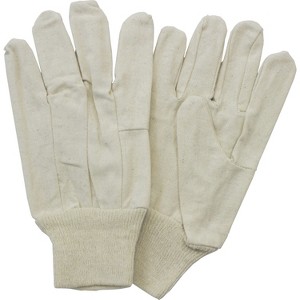 Safety Zone Canvas Gloves Knit Wrist 12 PR/DZ Natural GC08MN1P - 1 of 1