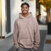 Dalix Ghost Embroidery Washed Hoodie Sweatshirt Fleece Relaxed Fit Lounge Mens - 3 of 4