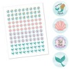 Big Dot of Happiness Trading The Tail For A Veil Mermaid Bachelorette Party Round Candy Sticker Favors - Labels Fits Chocolate Candy (1 sheet of 108) - 2 of 4