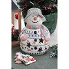 Blue Rose Polish Pottery 643 Vena Snowman Luminary - 2 of 2