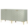 Resenkos Sideboard Buffet, Kitchen Storage Cabinet,31.5" Sideboard Buffet Set of 2, Modern Storage Cabinet with Doors,Green - 3 of 3