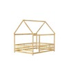 YOOCOZZ Full Size House Floor Bed with Roof and Safety Guardrails - 4 of 4