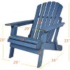 KTMBDW Outdoor Wooden Folding Adirondack Chair Set of 2 with Pre-Assembled BackRest, Wood Patio Chair for Garden Backyard Porch Pool Firepit - 4 of 4