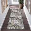Washable Vintage Oriental Rug Non Slip Low Pile Rug Soft Throw Floor Cover Retro Foldable Indoor Carpet for Living Room Bedroom Playroom Nursery - 2 of 4