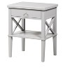 NicBex 28 Inch Wooden Nightstand with Drawer and Open Shelf,Side Table for Bedroom,Living Room - 2 of 4
