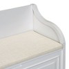 Sapphtopaz Ottoman with Storage Entryway Bench Upholstered Stool with Removable Cushion Shoe Bench for Living Room, Bedroom, Entryway - 2 of 4