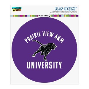 Prairie View A&M Panthers Logo Automotive Car Window Locker Circle Bumper Sticker - 1 of 4