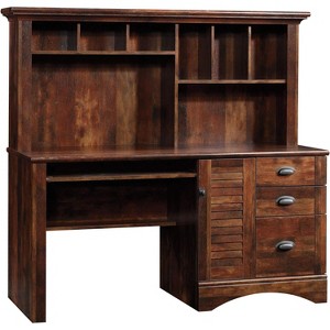 HomeStock Sauder Harbor View Computer Desk Brown 23.5”W x 62.25”W x 57.37”H - 1 of 4