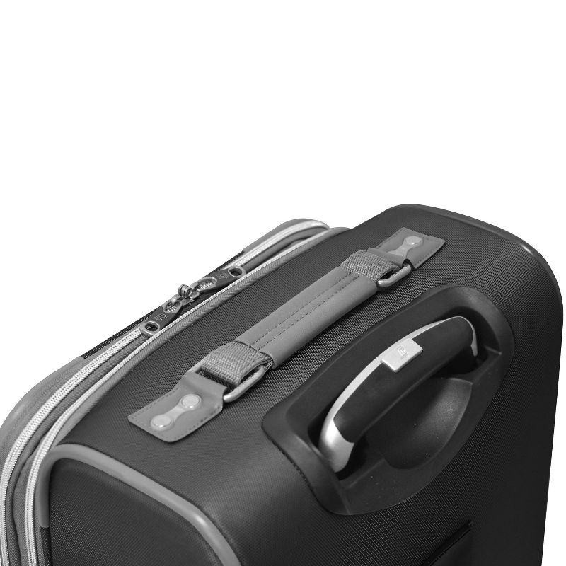 Olympia USA Tuscany Expandable Softside Checked Spinner Suitcase, 3 of 6