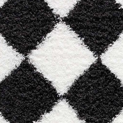 black, white