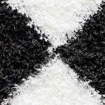 black, white