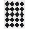 Hauteloom Zahur Black & White Diamond Area Rug - 4 of 4