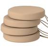 Outsunny Outdoor Chair Cushions Set of 4, Round Seat Cushions for Dining Chairs Bistro Chairs with Machine Washable Cover, 15" x 15" x 3" - 4 of 4