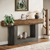 Hommoo 63" Farmhouse 2-Tier Console Table - 3 of 4