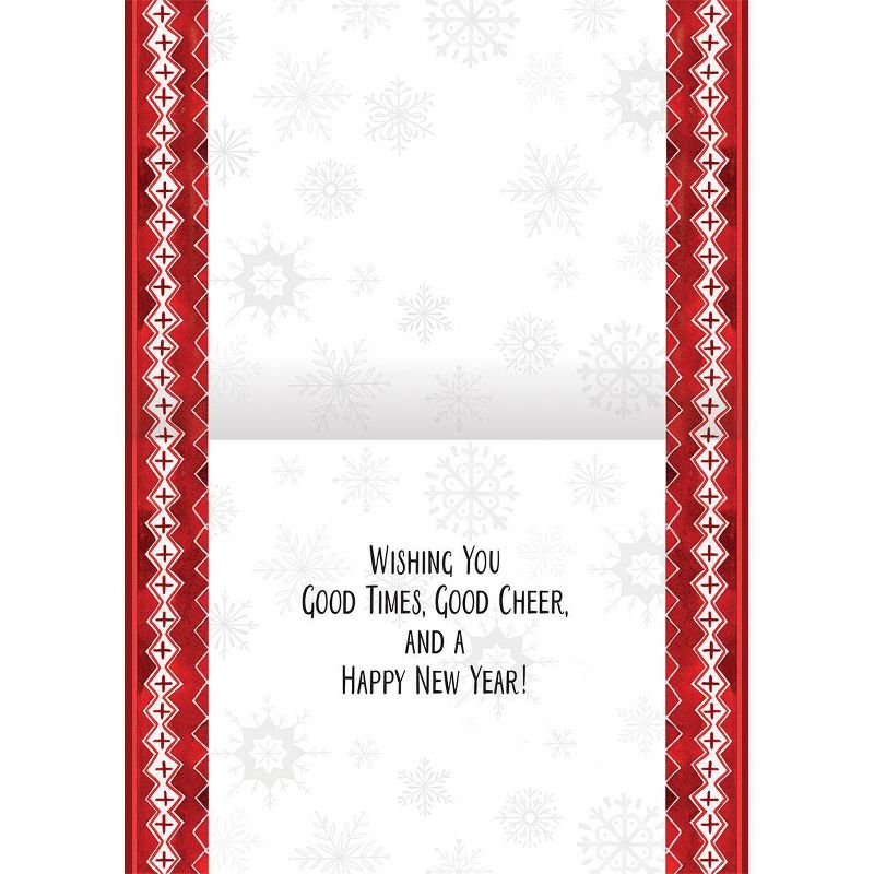 LANG 12ct &#39;Merry &#38; Bright&#39; Gnomes Petite Boxed Holiday Greeting Card Pack, 3 of 5