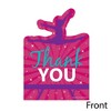 Big Dot of Happiness Tumble, Flip & Twirl - Gymnastics - Shaped Thank You Cards - Birthday Party Thank You Note Cards with Envelopes - Set of 12 - 3 of 4